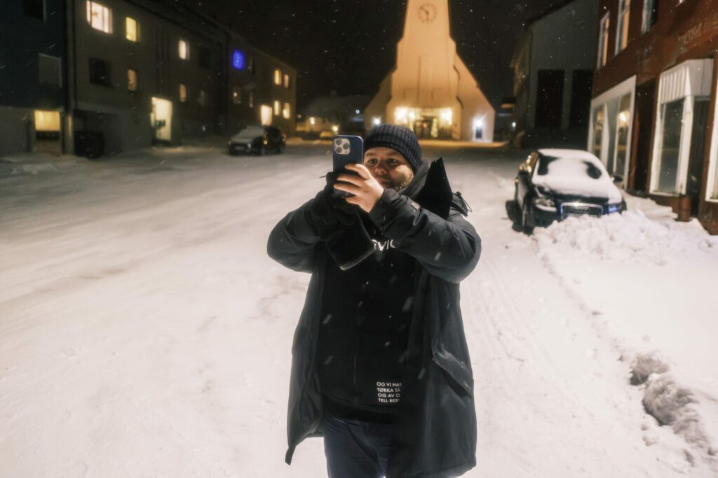 Gard Michalsen i Heia Nord-Norge, på plass i Vardø. Foto: Ole Gunnar Onsøien