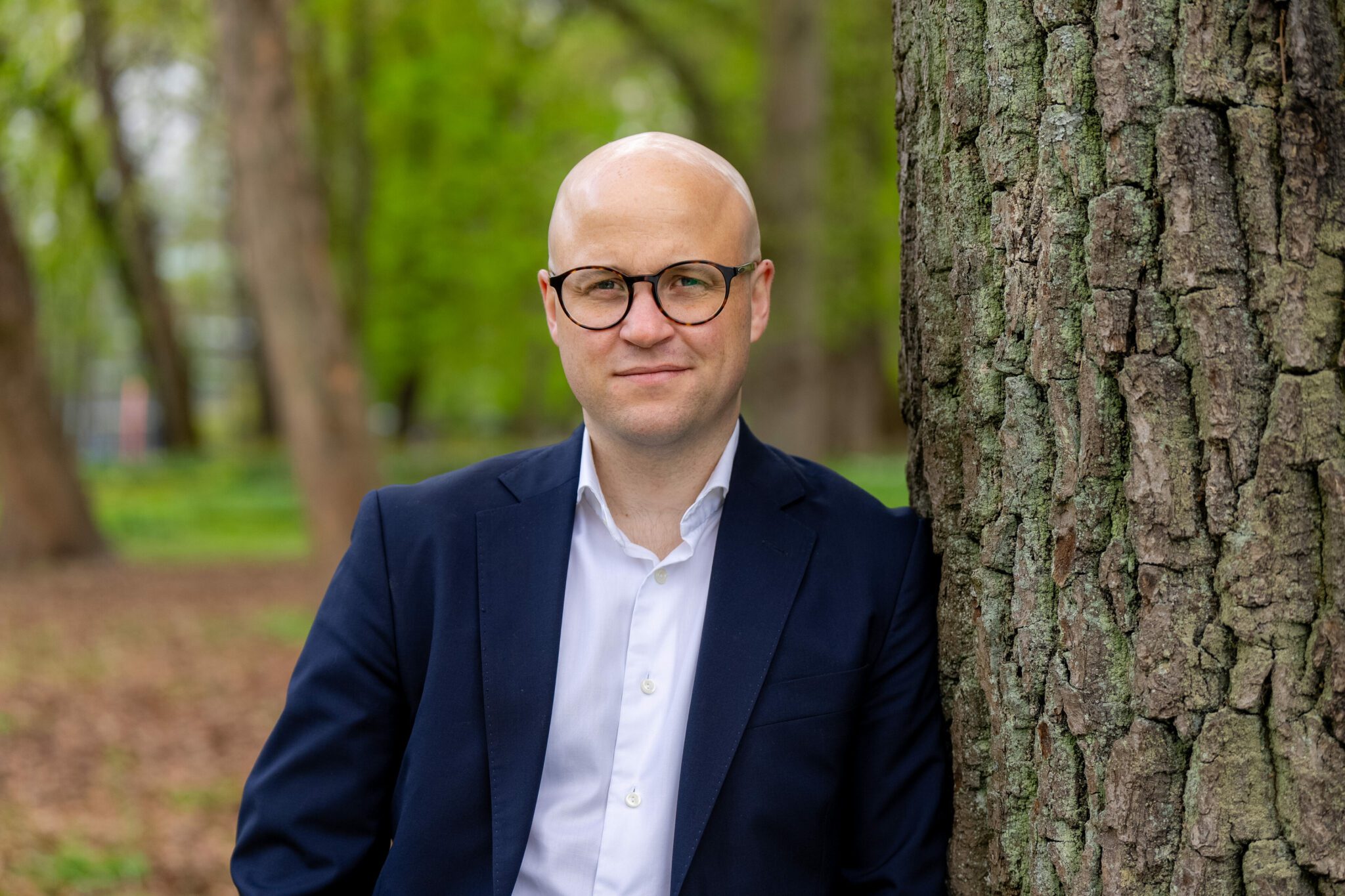 Peder Lofnes Hauge er leiar i Norges mållag. Foto: Thomas Brun.