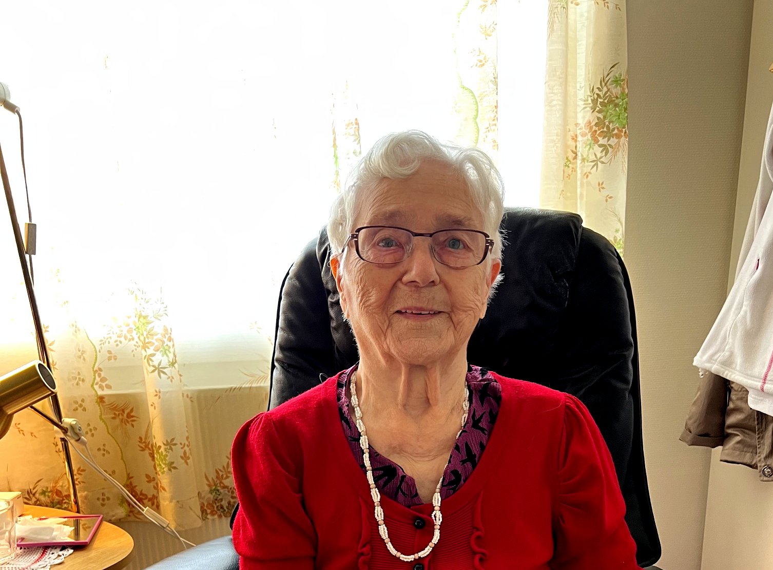 Hilja Hågensen feirer 100-årsdag. Foto: Arne Hågensen.