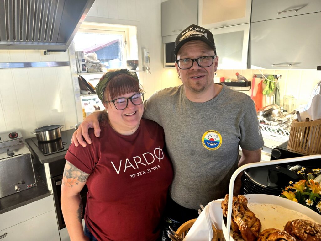 Tiia Vana og Markus Untila fra Finland har siden i fjor drevet Komagvær restaurant i Bruhytta. Alle foto: Jan S. Krogh.