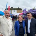 Fylkesordfører i Finnmark Hans-Jacob Bønå, fylkesrådsleder i Nordland Marianne Dobak Kvensjø og fylkesordfører i Troms Benjamin Furuly. Foto: Thor-Wiggo Skille, Nordland fylkeskommune.
